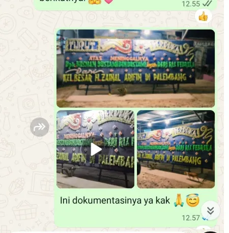 Pengiriman Papan Bunga Duka Bergas