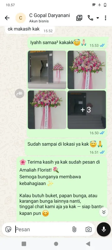 Pengiriman Karangan Bunga Bergas